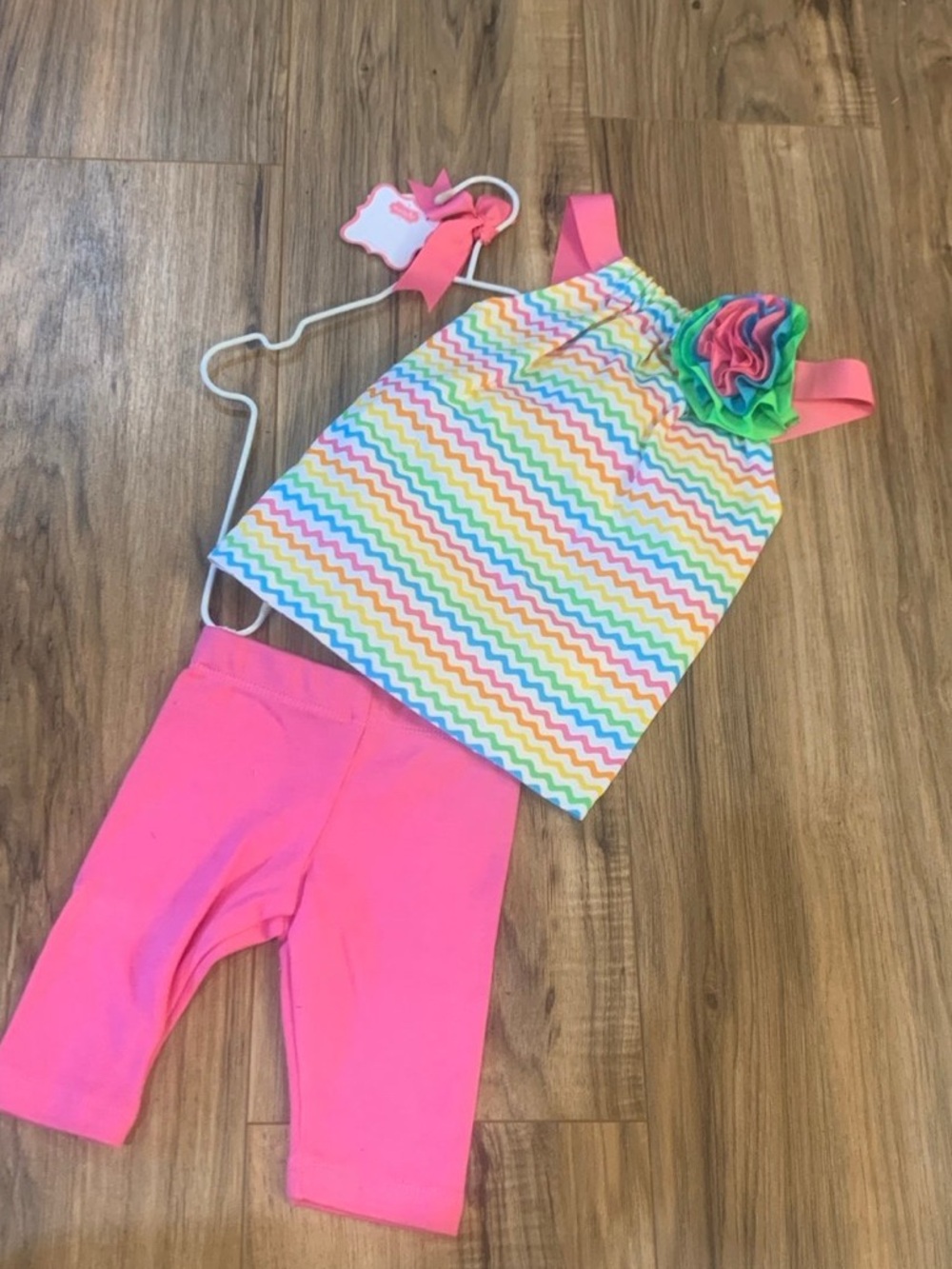 Mud Pie Baby Girls Tunic & Leggings Set Size 0-6 Months